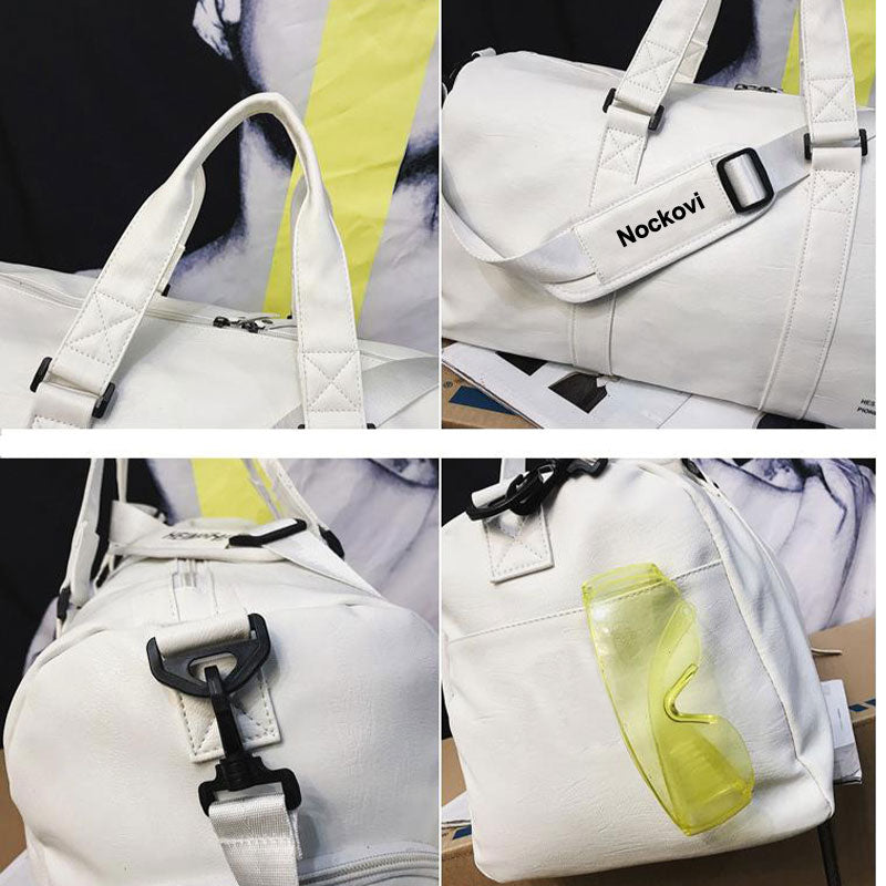 Clearlove Gym Duffle Bag With Wet Pocket & Shoe Compartment - Large Sports Bag For Men And Women, Water-Resistant Nylon